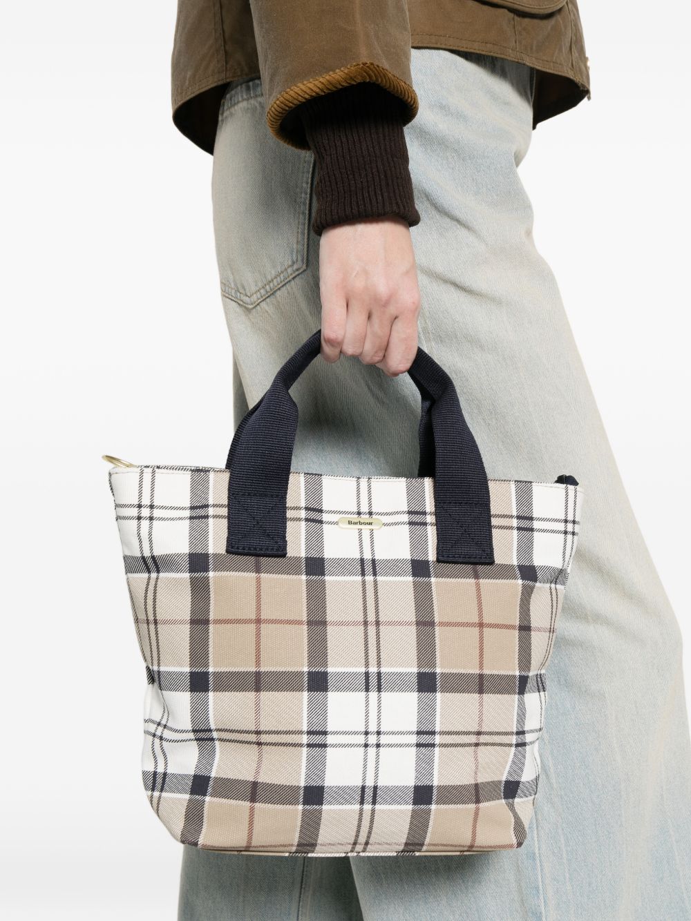 Borsa tote Maisy in tartan LBA0468 BE71 ROSEWOOD TARTAN BARBOUR 