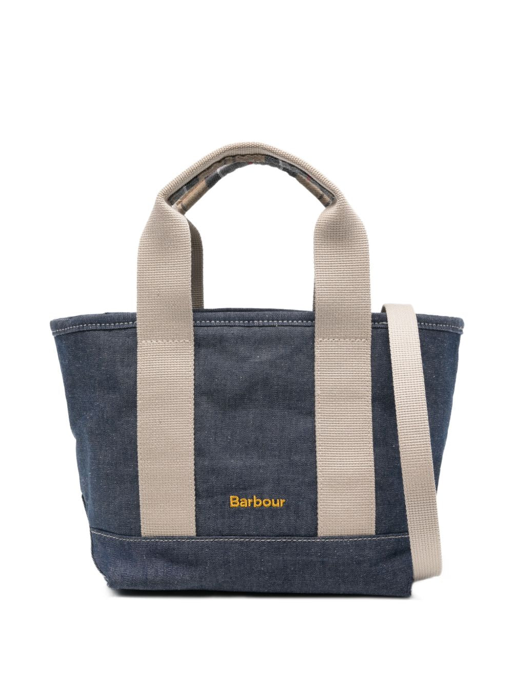 Mini borsa tote in denim Mya LBA0539 IN71 INDIGO BARBOUR 