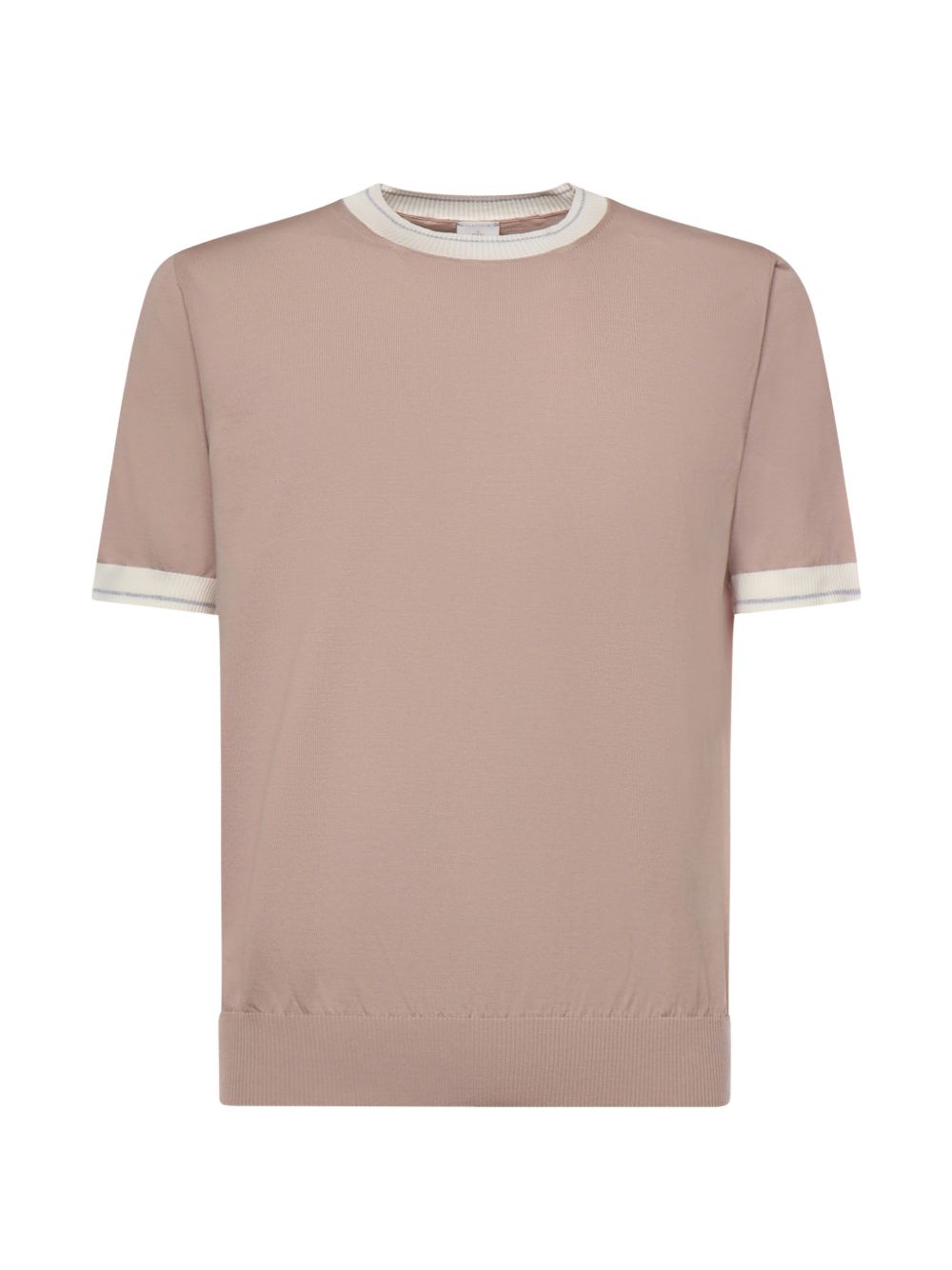 Maglia girocollo in cotone M76MAGM19MAG0M013 260113 CIPRIA BIANCO GRIGIO ELEVENTY 