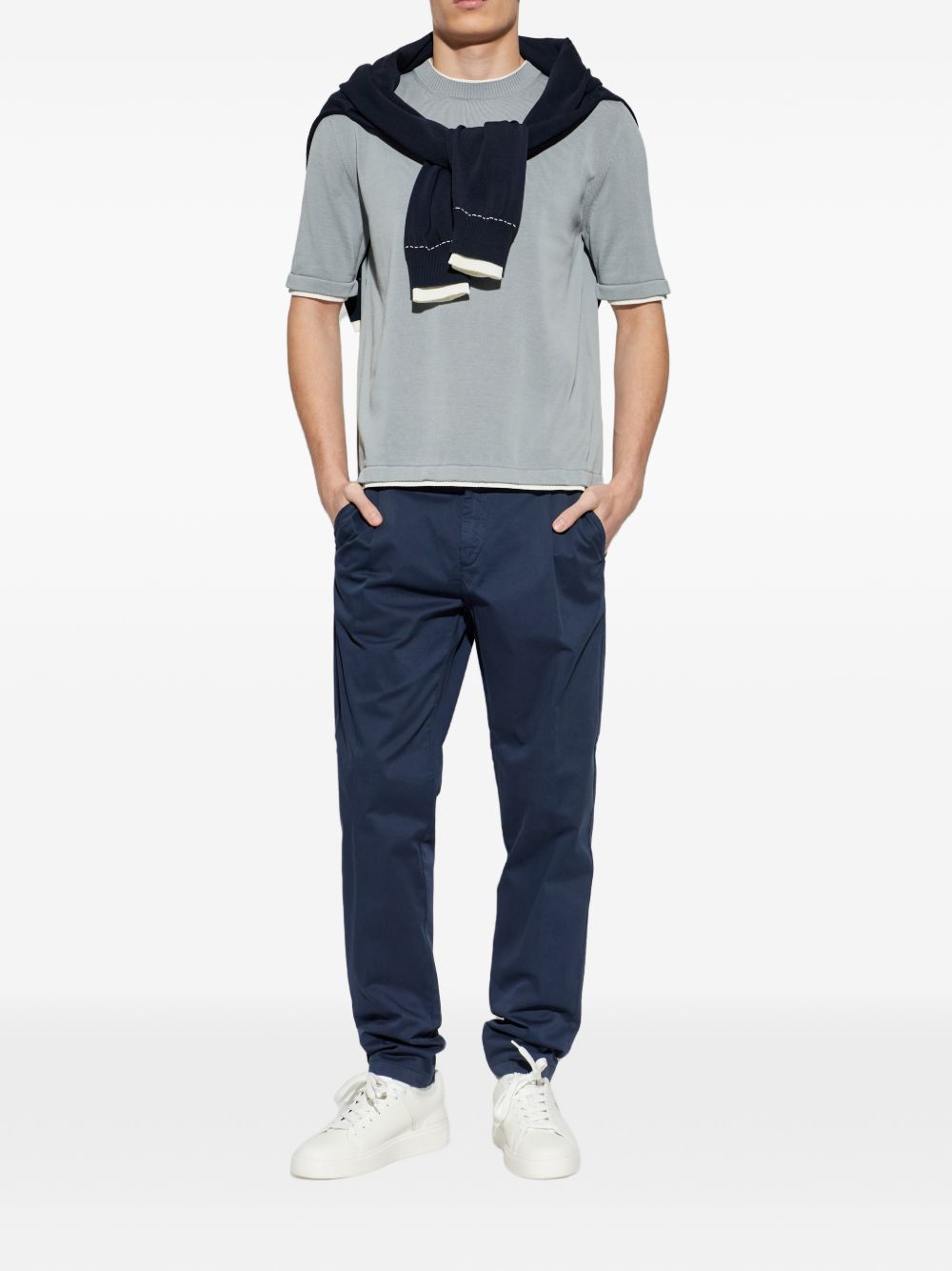  M76MAGM31MAG0M015 0801 DENIM BIANCO ELEVENTY 