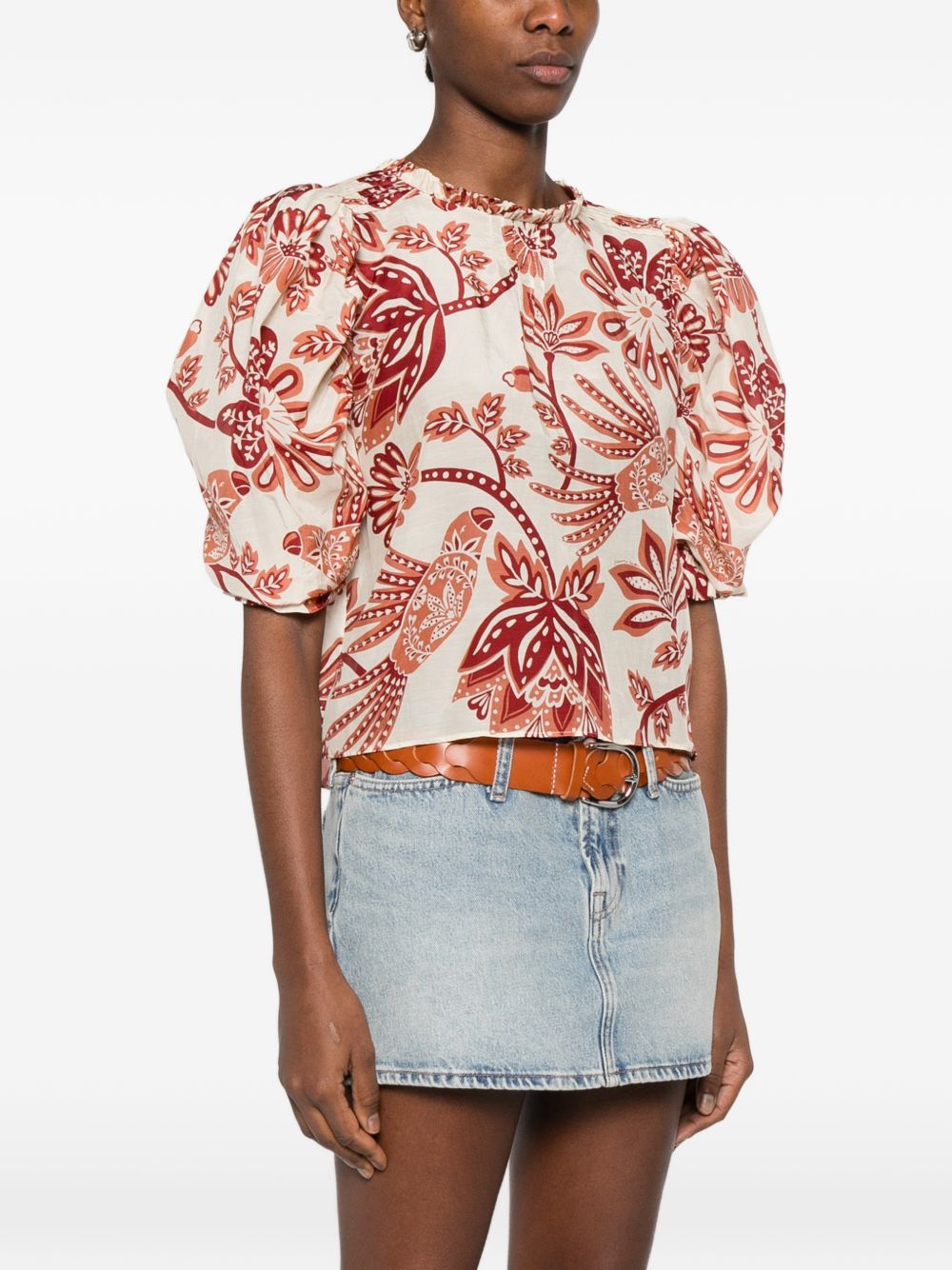Blusa Con Motivo Floreale 344000 26040 FLOWERFUL FARM RIO 
