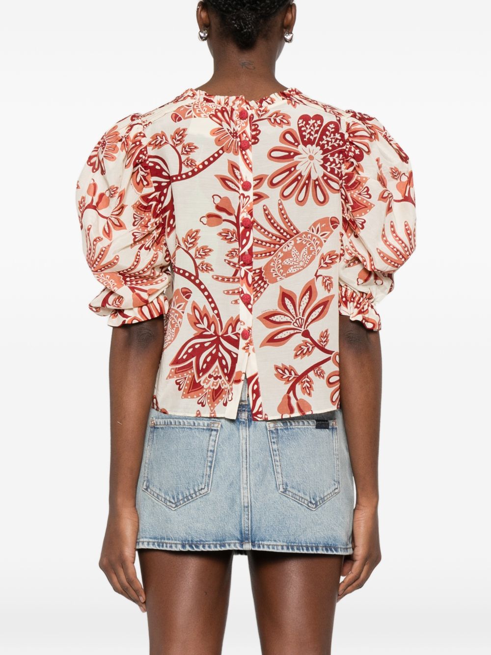 Blusa Con Motivo Floreale 344000 26040 FLOWERFUL FARM RIO 