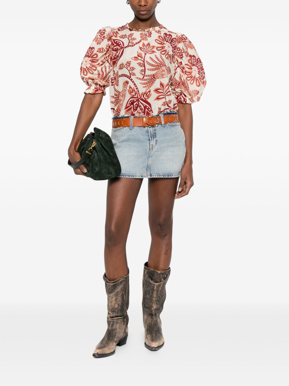 Blusa Con Motivo Floreale 344000 26040 FLOWERFUL FARM RIO 