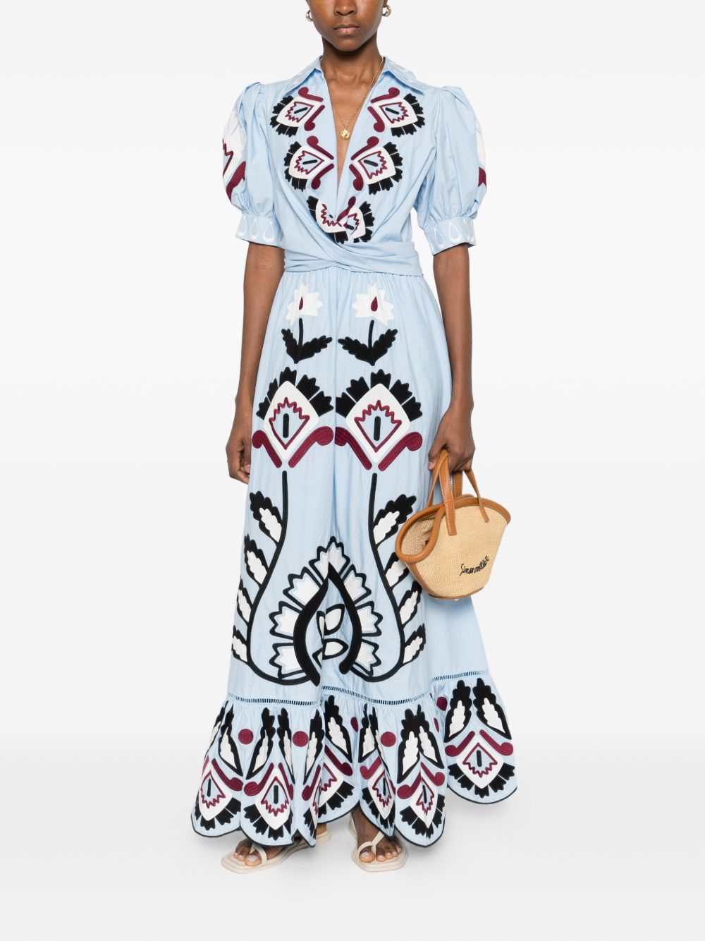Artisanal Maxi Dress 344655 L0003 BLUE FARM RIO 