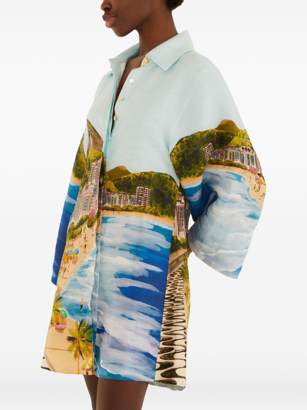 Kimono Copacabana Beach Multicolor 348994 26025 COPACABANA FARM RIO 