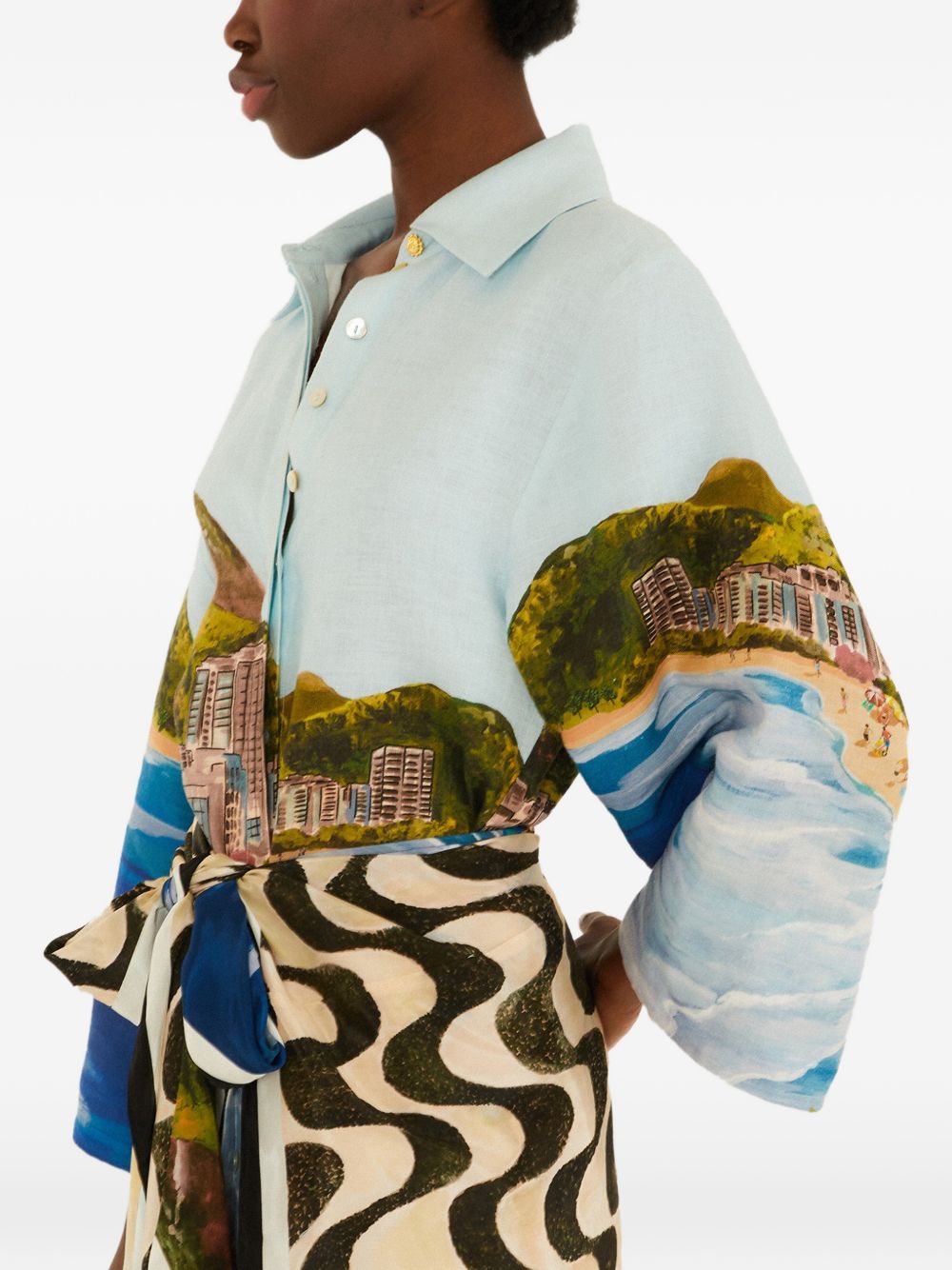 Kimono Copacabana Beach Multicolor 348994 26025 COPACABANA FARM RIO 