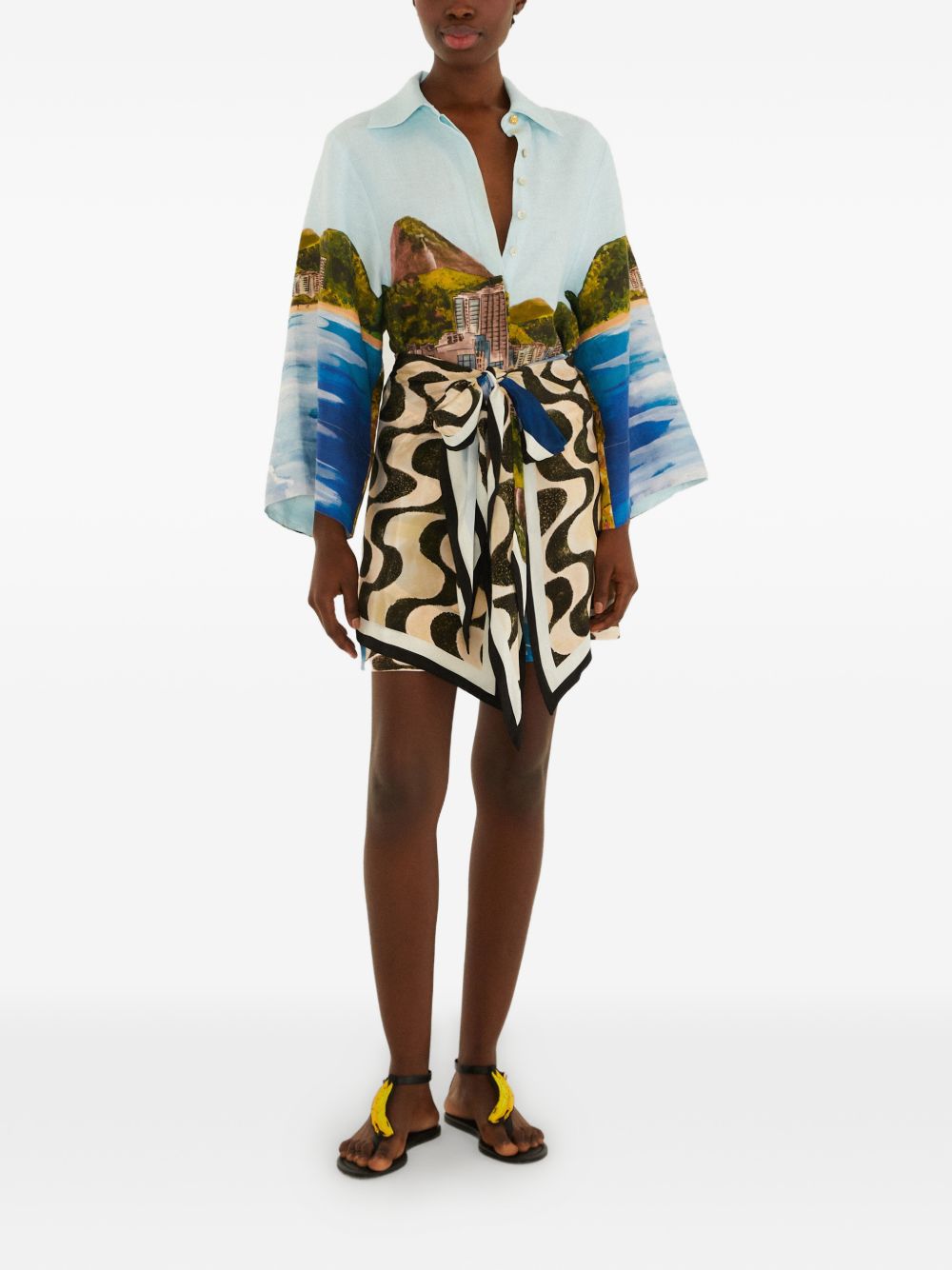 Kimono Copacabana Beach Multicolor 348994 26025 COPACABANA FARM RIO 