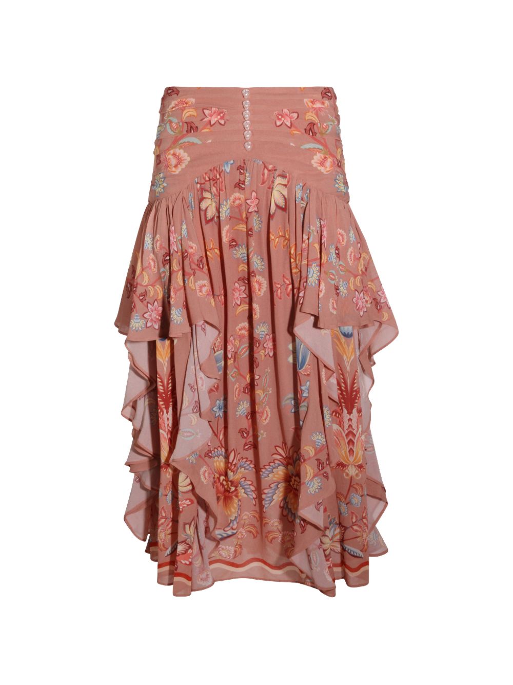 Gonna lunga in viscosa con stampa floreale 349015 26017 BOHO FARM RIO 