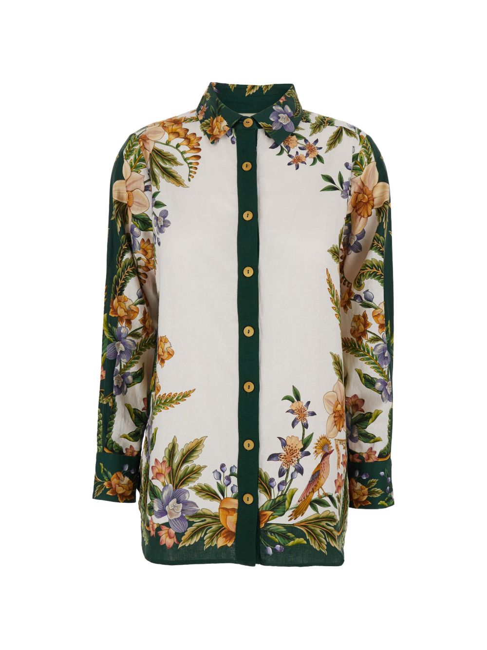 Floral-print long-sleeve shirt 349062 26068 NATURE SAND FARM RIO 