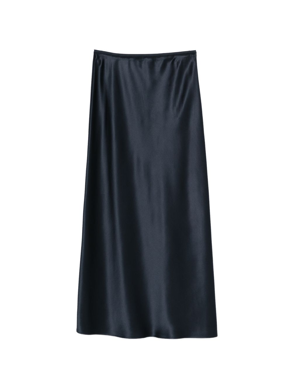 Isaak Long Silk Satin Skirt JF009635 0365 INDIGO JOSEPH 