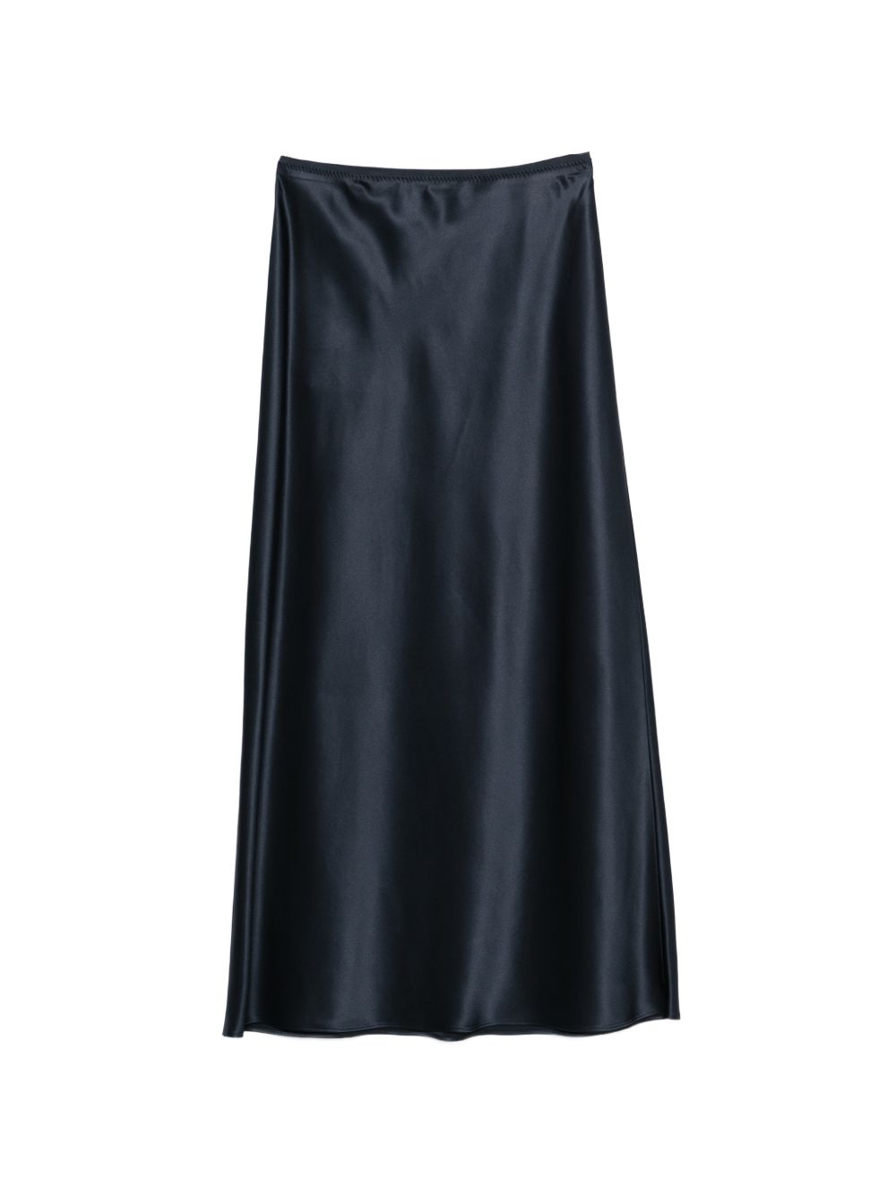 Isaak Long Silk Satin Skirt JF009635 0365 INDIGO JOSEPH 
