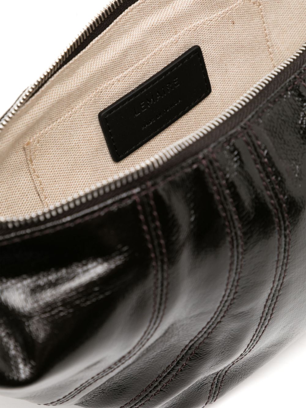 Medium Croissant Bag in Coated Cotton BG0001LF1329 BR477 TRUFFLE LEMAIRE 