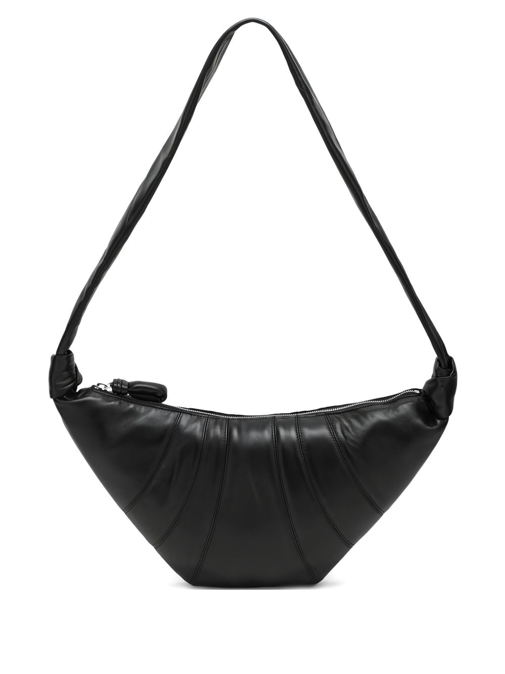 Medium Croissant Bag in Leather BG0001LL095 BK999 BLACK LEMAIRE 