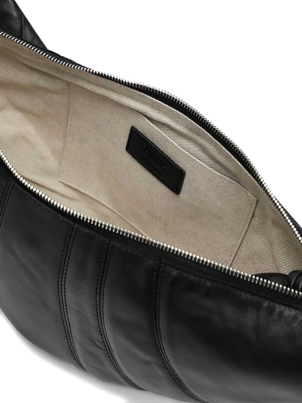 Medium Croissant Bag in Leather BG0001LL095 BK999 BLACK LEMAIRE 