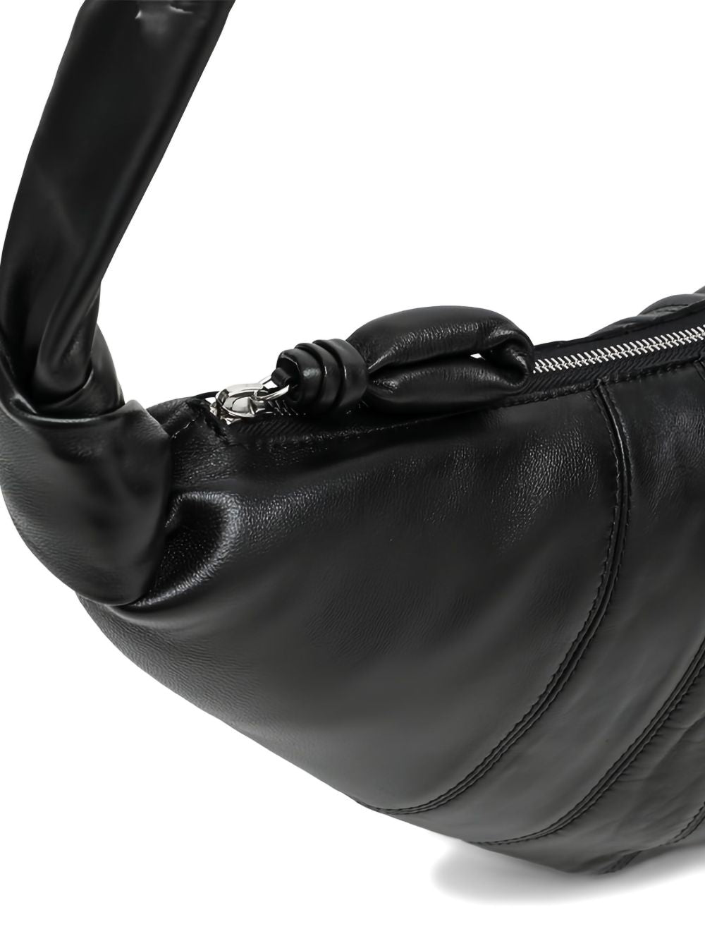 Medium Croissant Bag in Leather BG0001LL095 BK999 BLACK LEMAIRE 