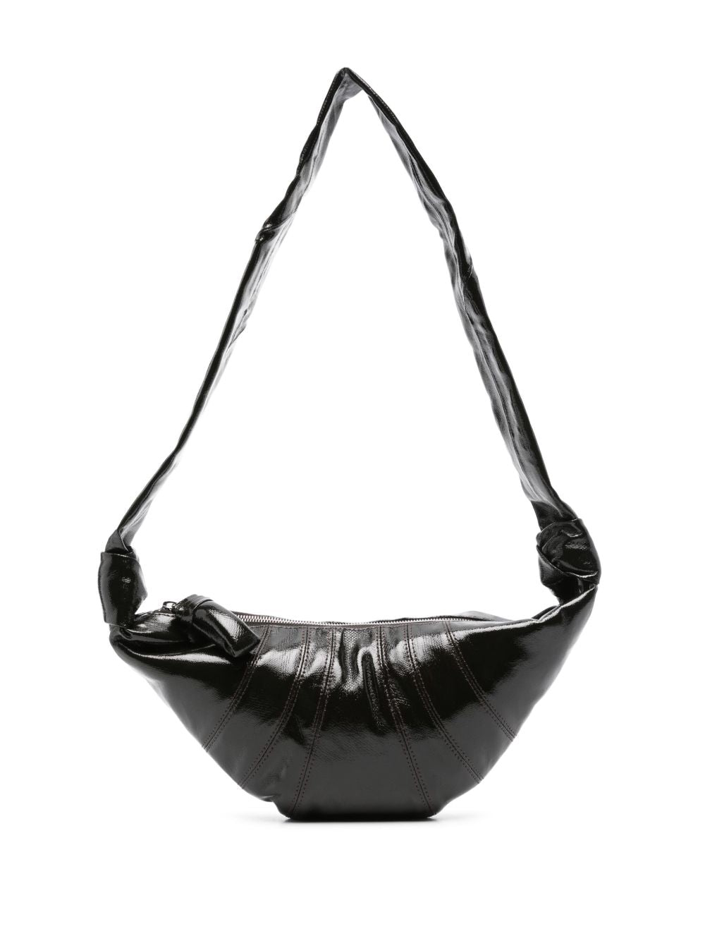 Small Croissant Bag in Coated Cotton BG0003LF1329 BR477 TRUFFLE LEMAIRE 