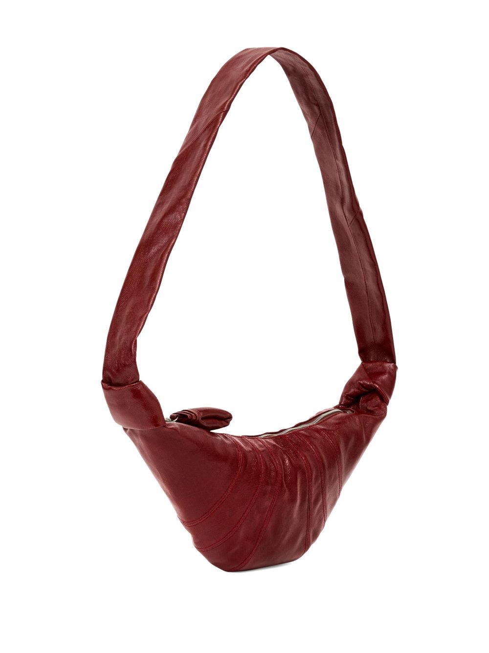 Small Croissant Bag in Coated Cotton BG0003LF1329 RE365 BRICK RED LEMAIRE 