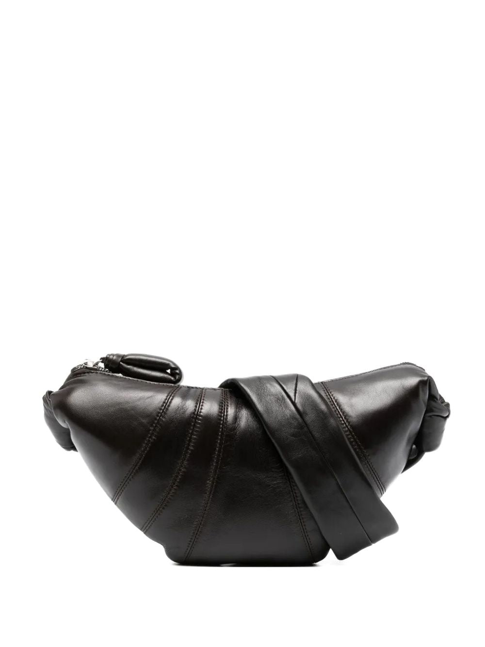 Small Croissant Bag in Leather BG0003LL095 BR490 DARK CHOCOLATE LEMAIRE 