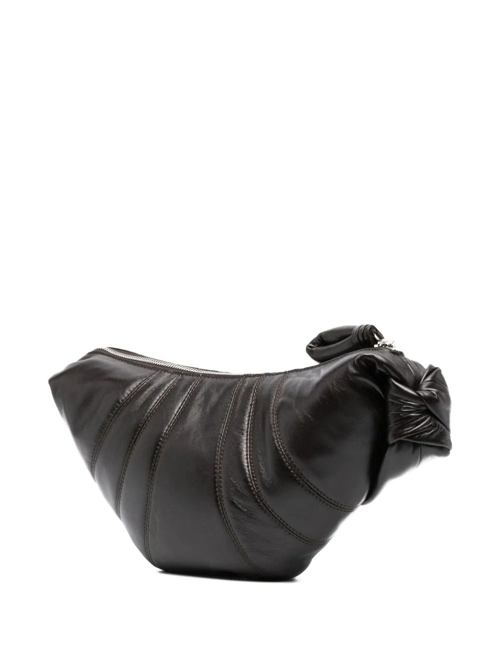 Small Croissant Bag in Leather BG0003LL095 BR490 DARK CHOCOLATE LEMAIRE 