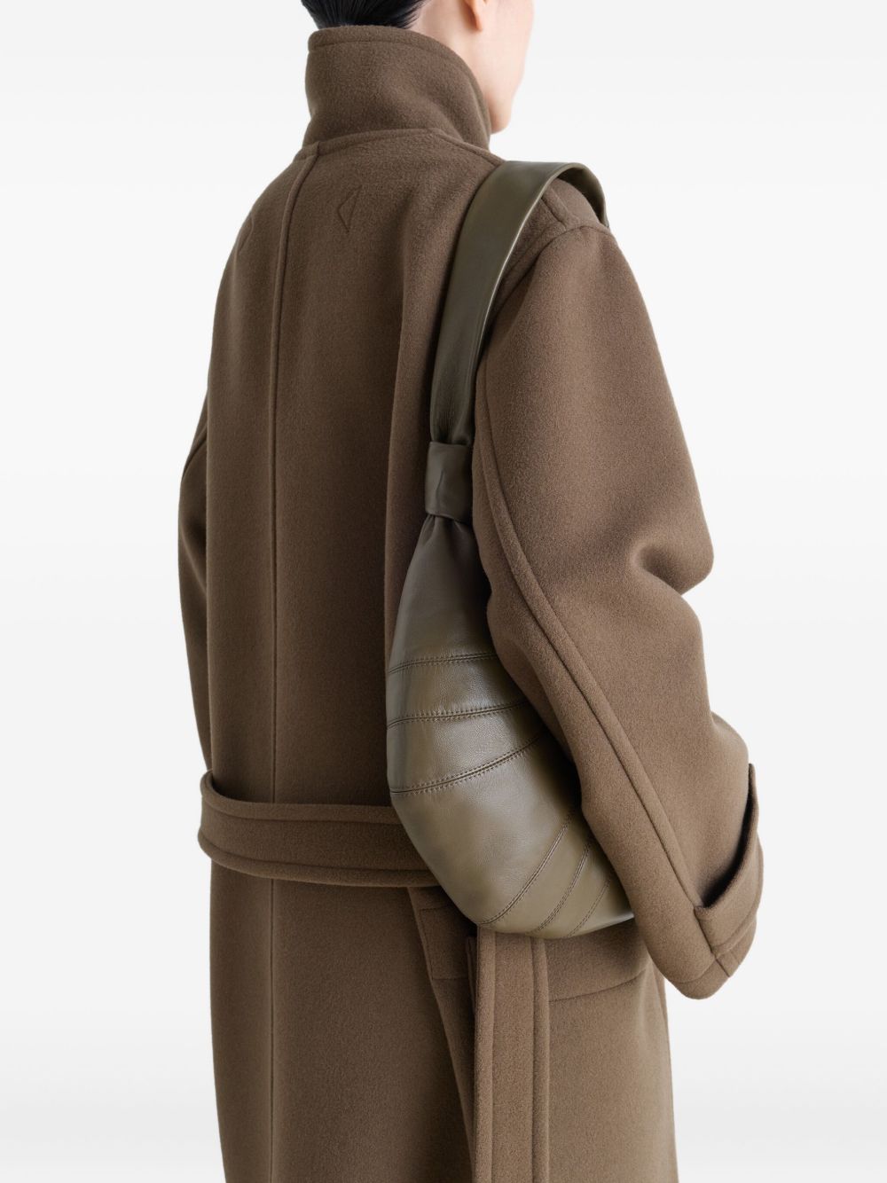 Small Croissant Bag in Leather BG0003LL095 GR678 DARK KHAKI LEMAIRE 