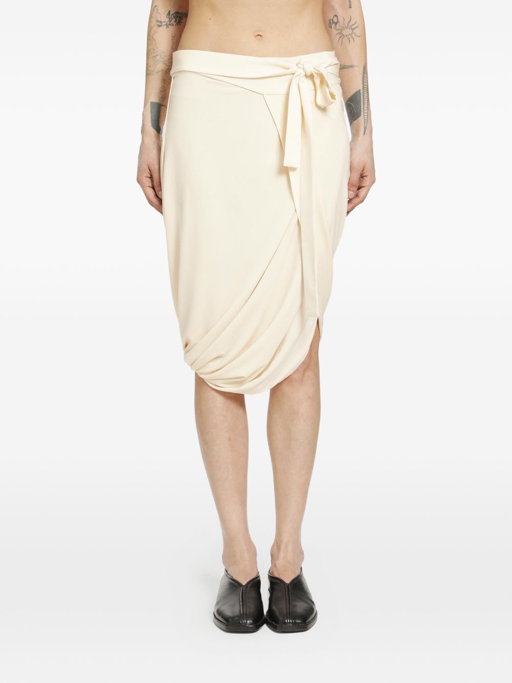 Soft Wrap Skirt SK1069LJ1050 YE507 CREAM LEMAIRE 