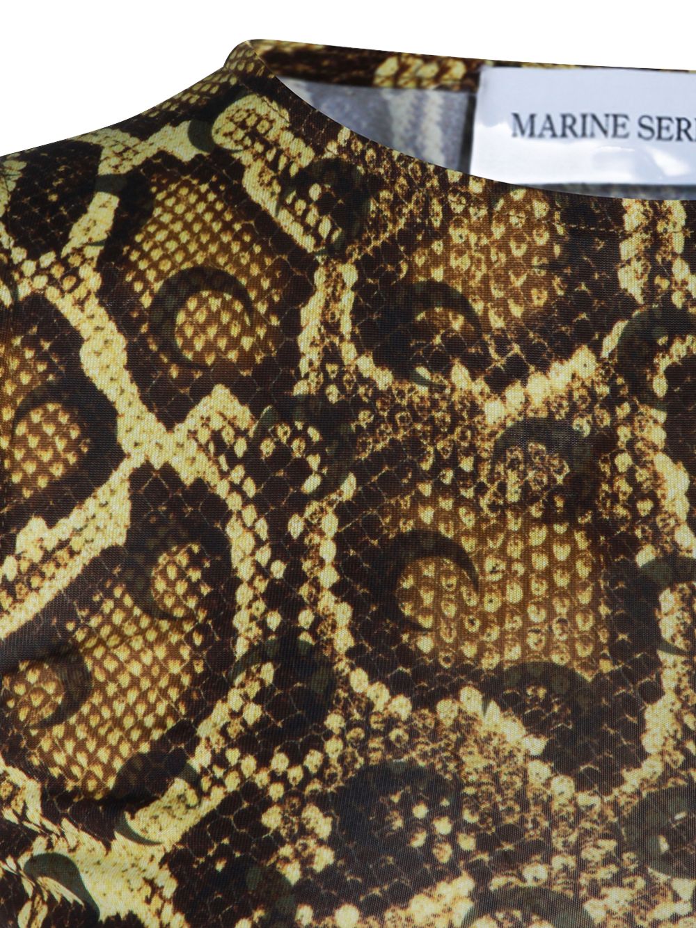 Python Printed Jersey Dress WDR481ACJER0108 YE30 YELLOW MARINE SERRE 