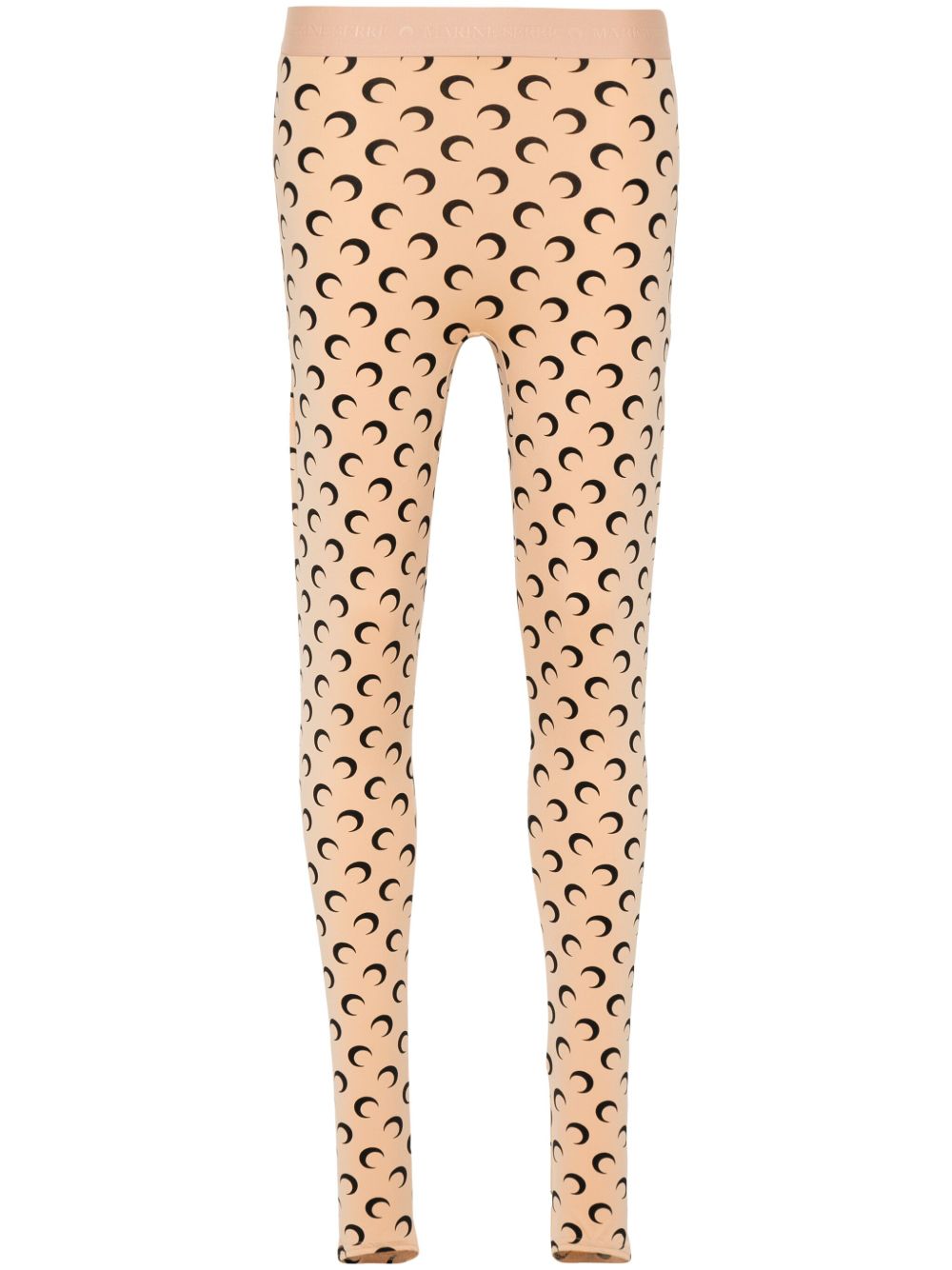Recycled Moon Jersey Stirrup Leggings WPA111ACJER0001 TA10 TAN MARINE SERRE 