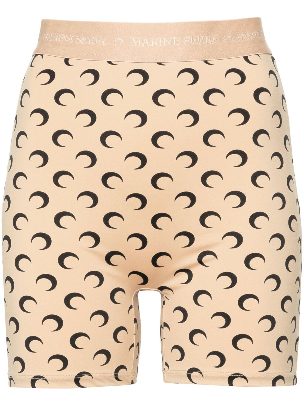 Recycled Moon Jersey Mini Shorts WSH007ACJER0001 TA10 TAN MARINE SERRE 