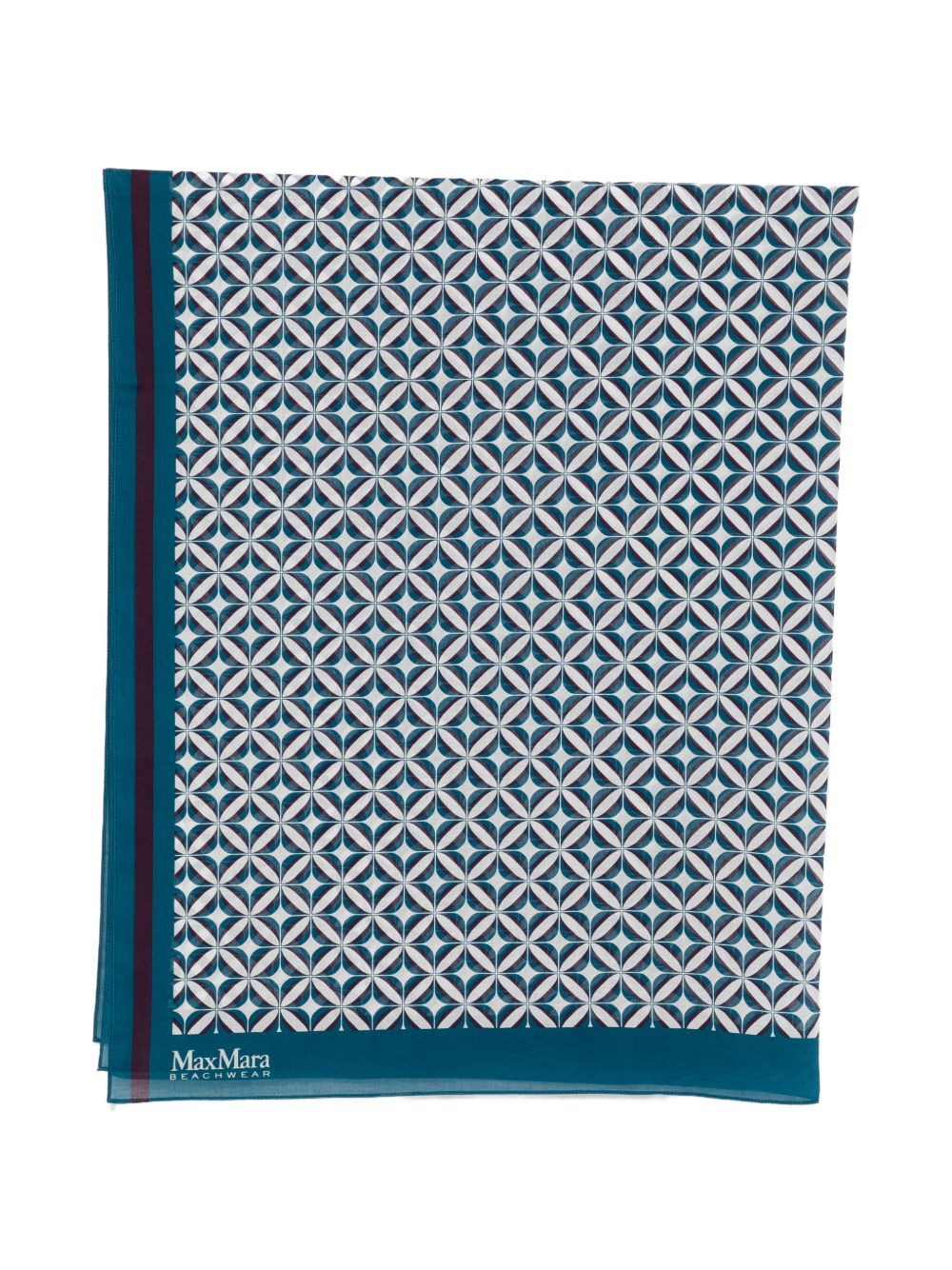 Stola In Mussola Di Cotone BCHELFI 001 GEOMETRICA MAX MARA 