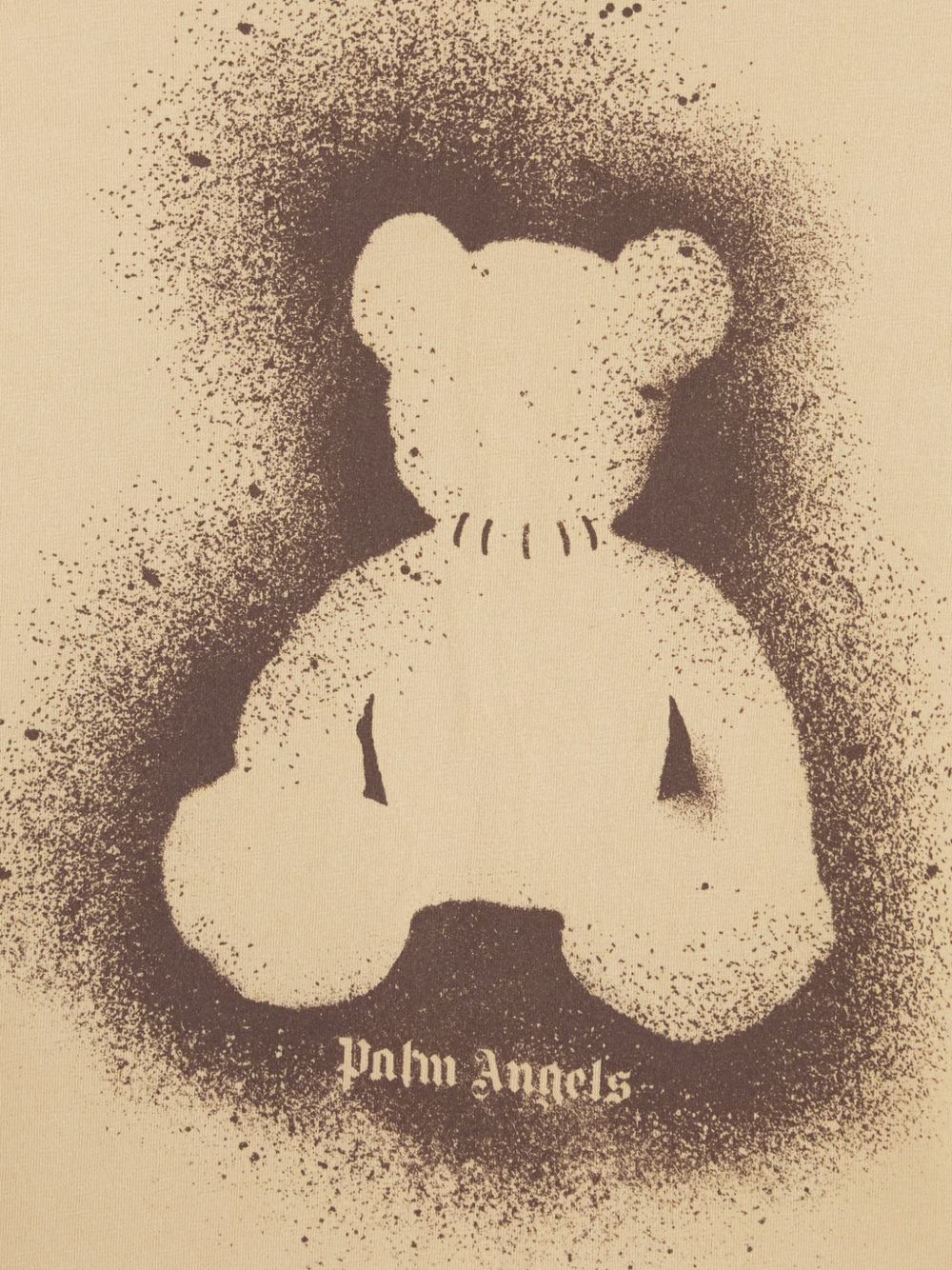 Spray Bear T-Shirt PMAA109S26JER001 6160 BEIGE BROWN PALM ANGELS 