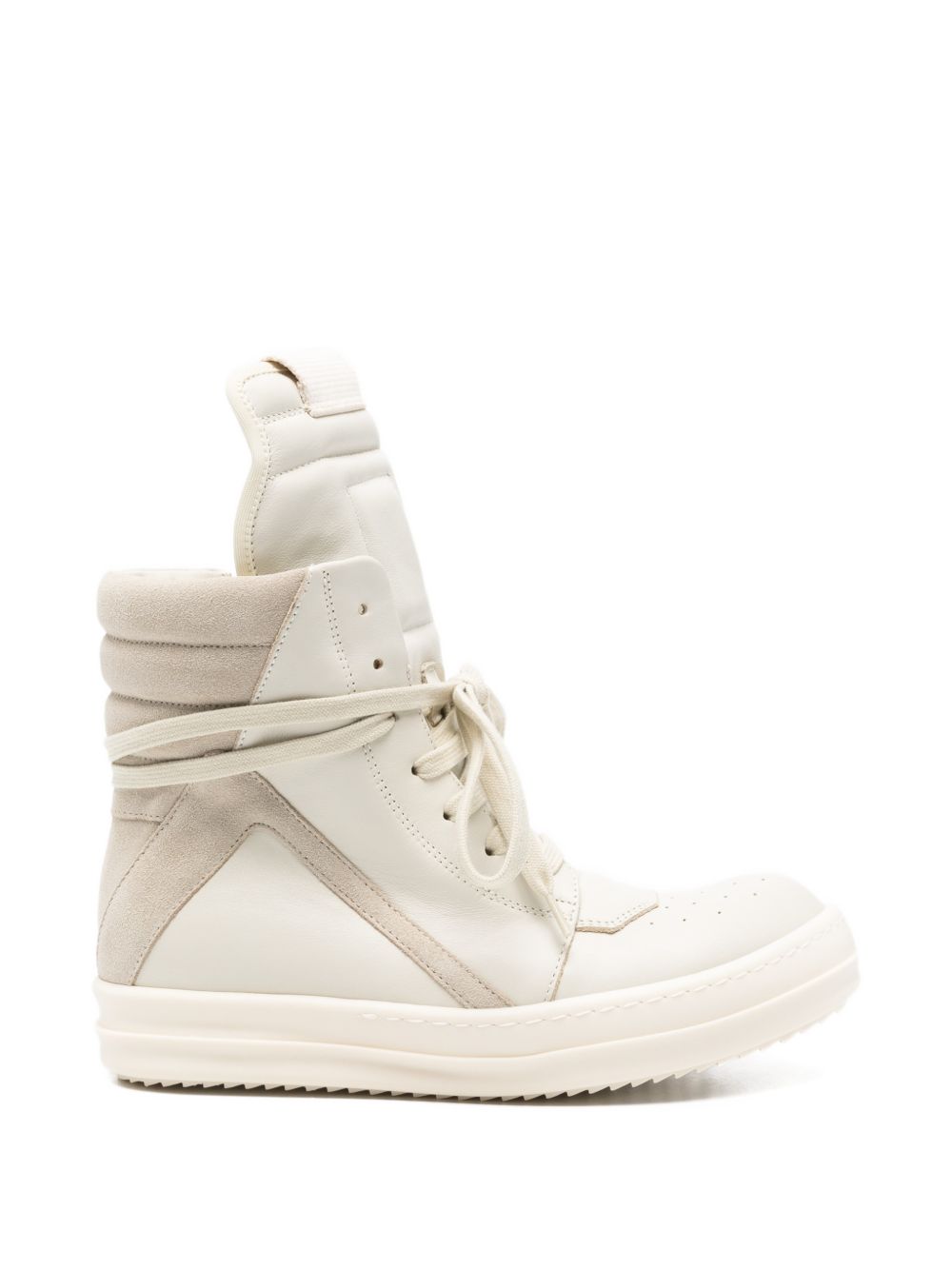 Geobasket In Pelle RO01F6894LCOLV 31081 DIRTY MILK RICK OWENS 