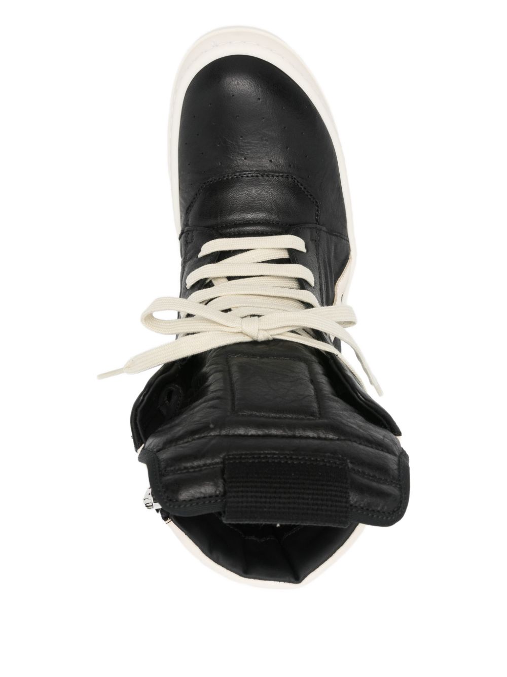 Geobasket In Pelle RP01F6894LCO 911 BLACK WHITE RICK OWENS 