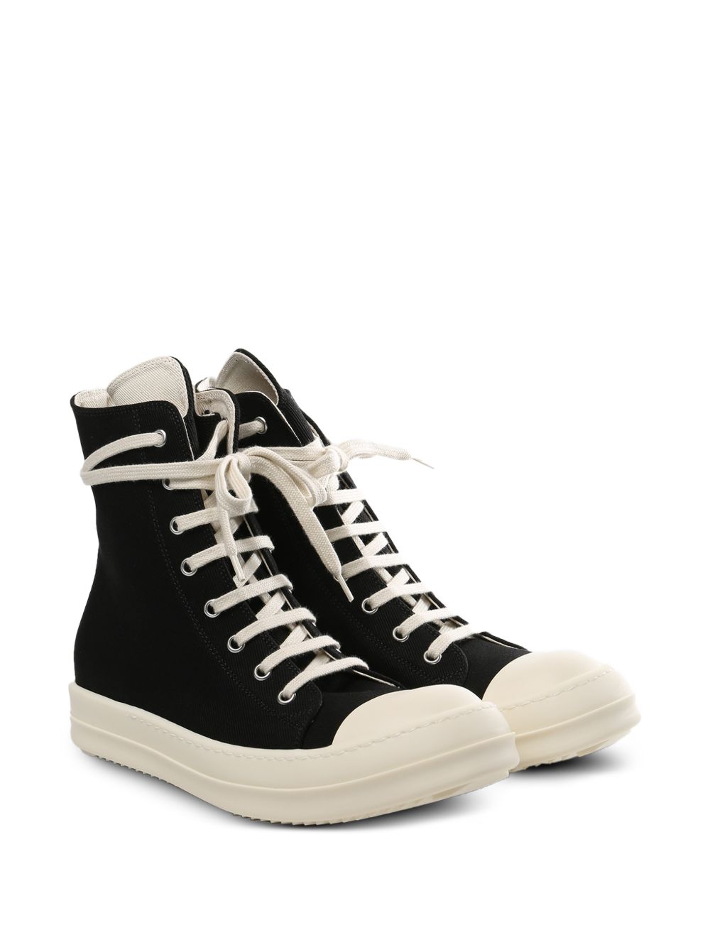 Sneakers In Denim DS01F4800DOEH4 911 BLACK WHITE RICK OWENS DRKSHDW 