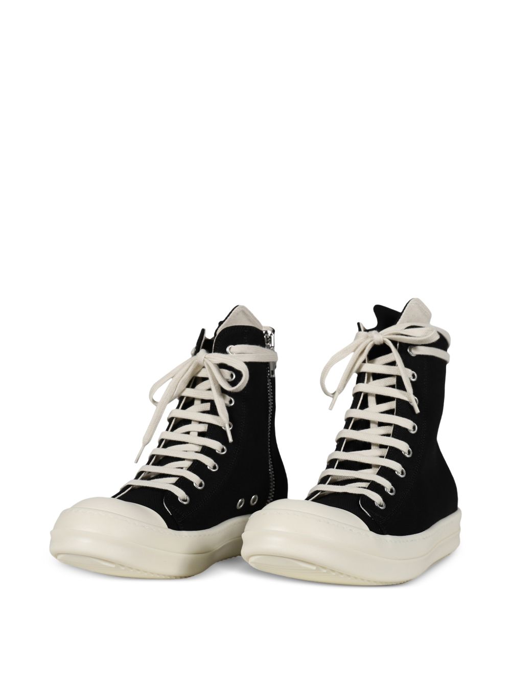 Sneakers In Denim DS01F4800DOEM8 9811 BLACK WHITE RICK OWENS DRKSHDW 