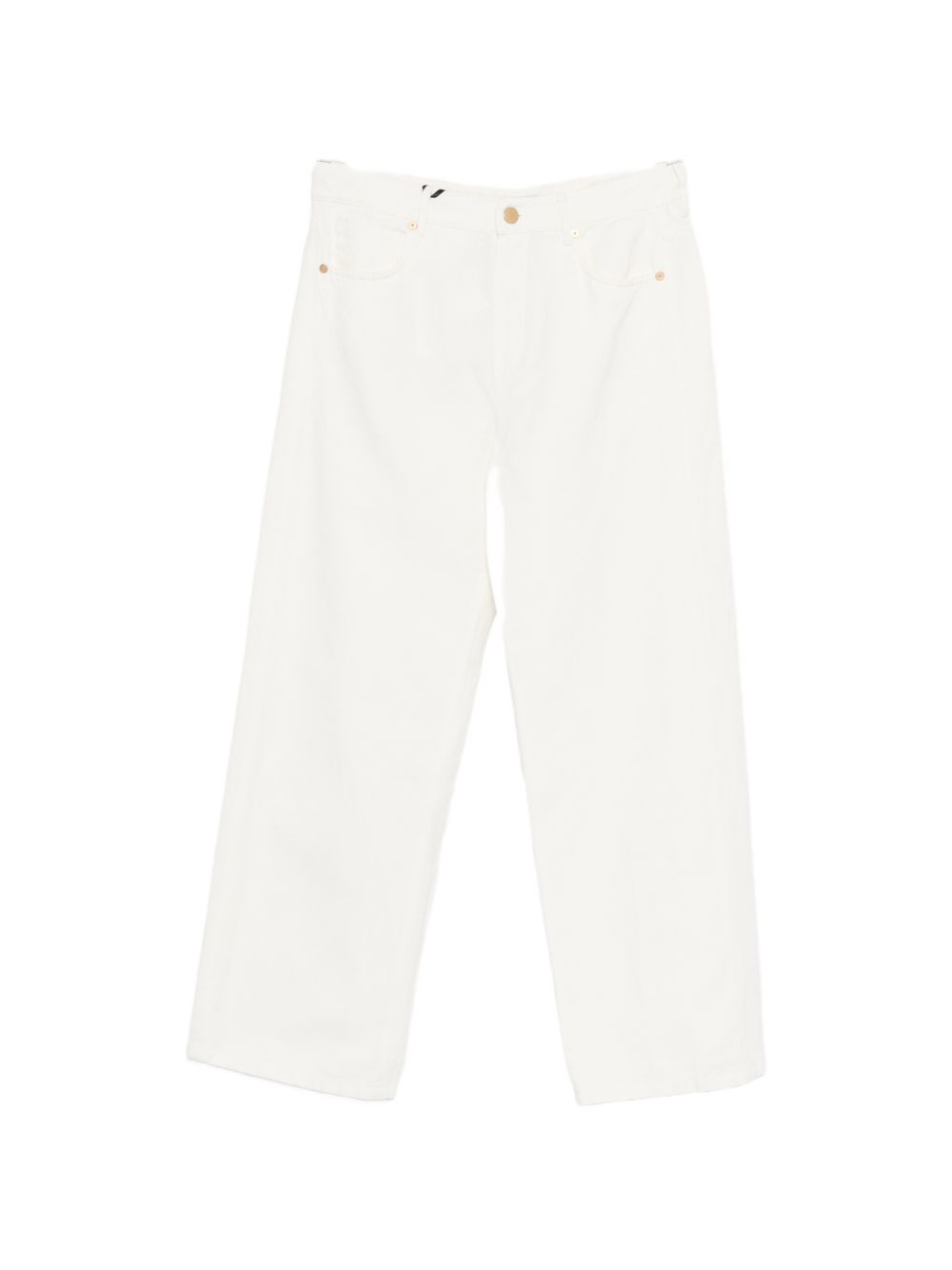 Pantaloni In Drill Di Cotone Leggero SMMONORATA 001 BIANCO S MAX MARA 