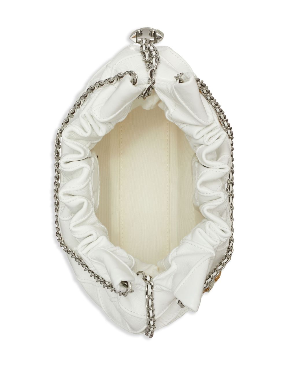 Mini Fleming In Nappa Trapuntata 164022 100 WHITE TORY BURCH 