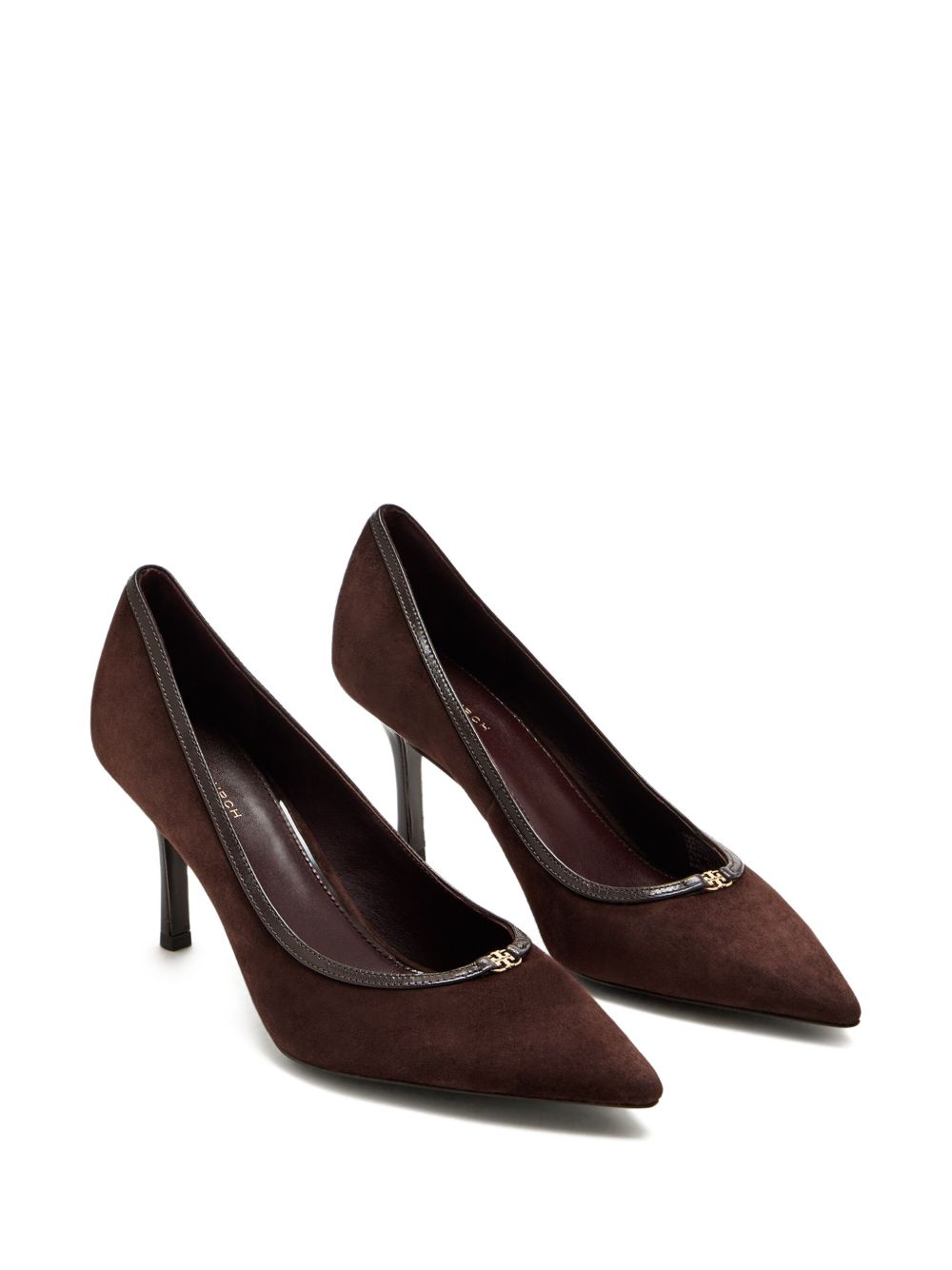 Double T Buckle Pump 80mm 165235 200 DARK COCOA TORY BURCH 