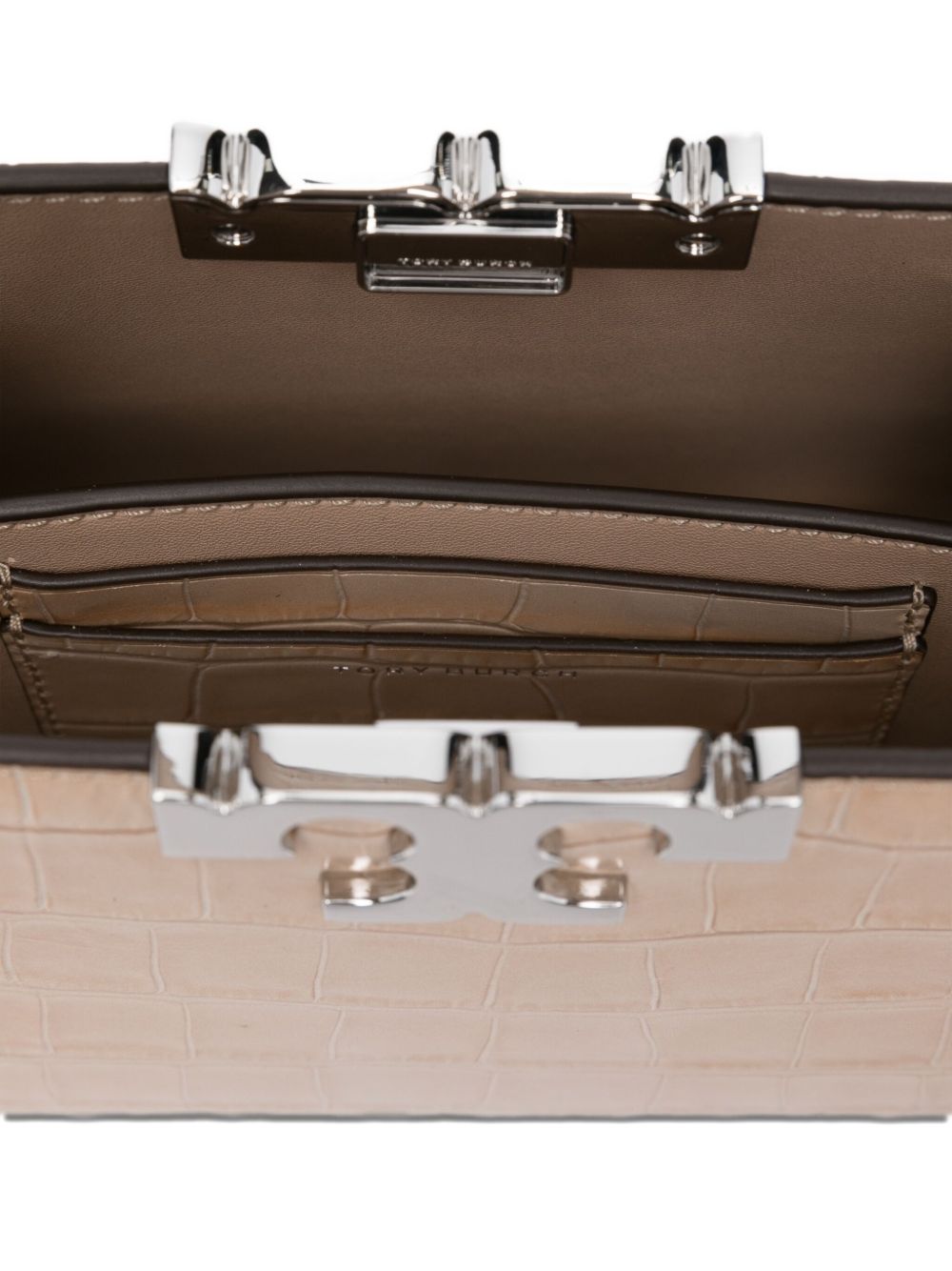 Eleanor Croc Embossed Mini 169206 650 PALE BLUSH TORY BURCH 