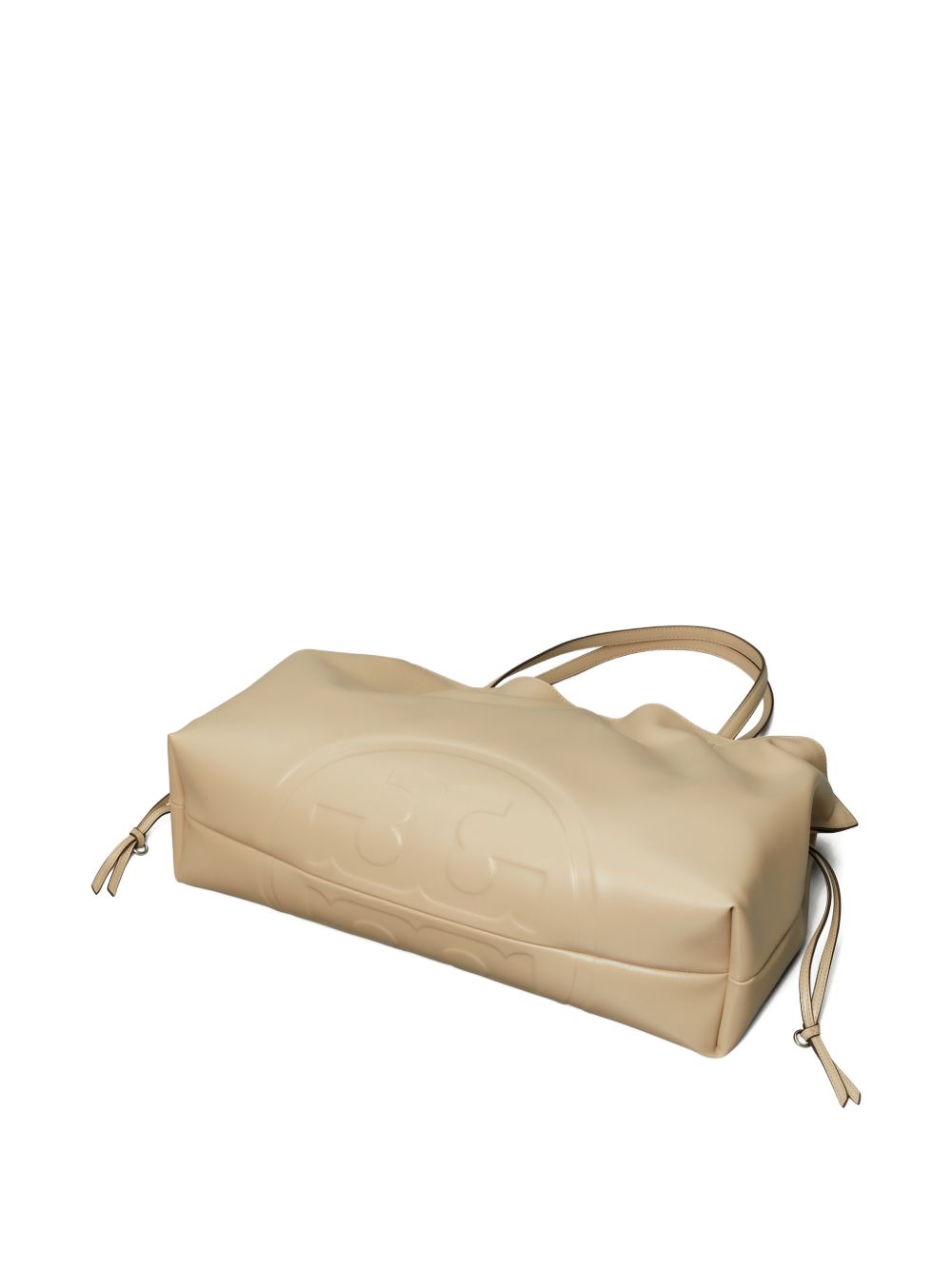 Ella Recycled Drawstring Tote 178767 251 LIGHT STONE TORY BURCH 