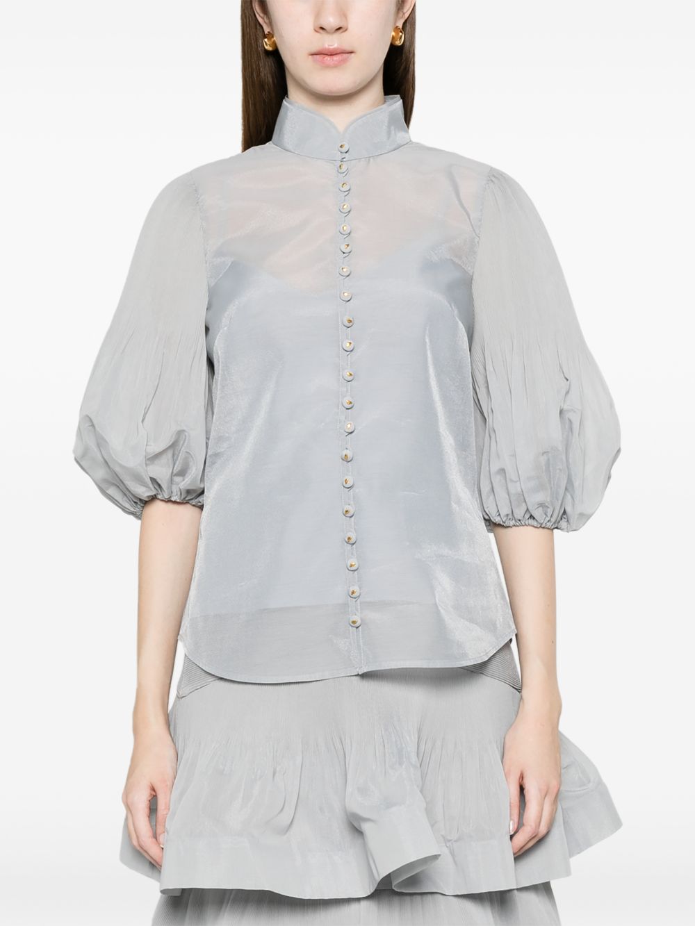 Camicia Plissè 0524TS26R STEEL BLUE ZIMMERMANN 