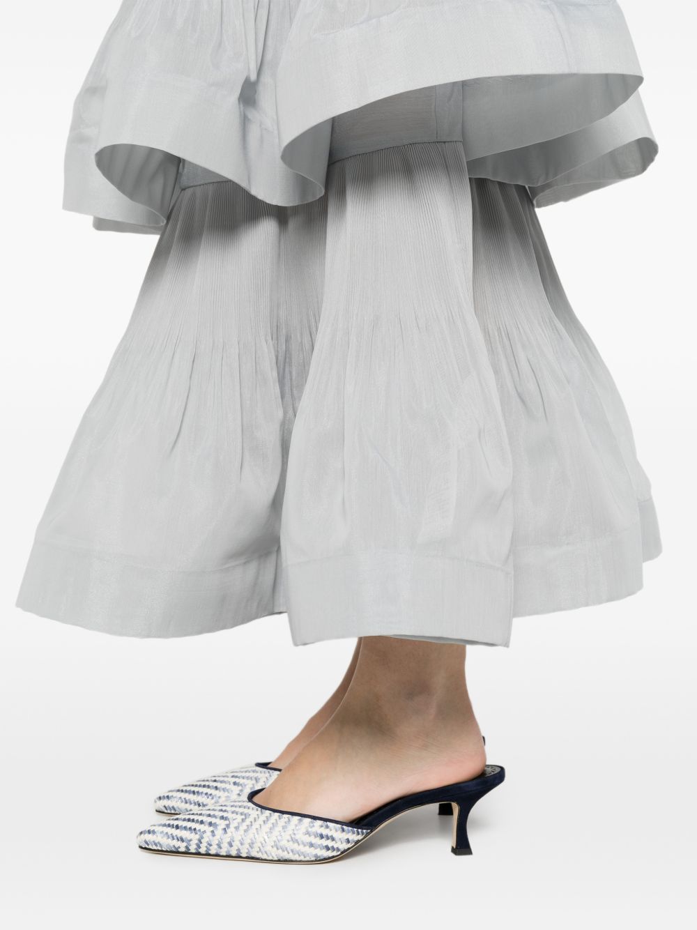 Gonna Midi Plissè 4891SS26R STEEL BLUE ZIMMERMANN 