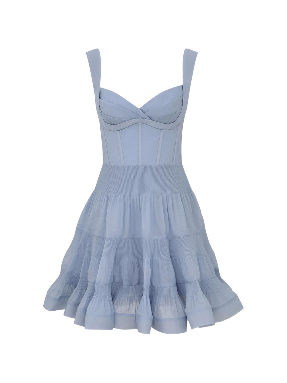 Abito Mini Plissè 7691DS26R STEEL BLUE ZIMMERMANN 