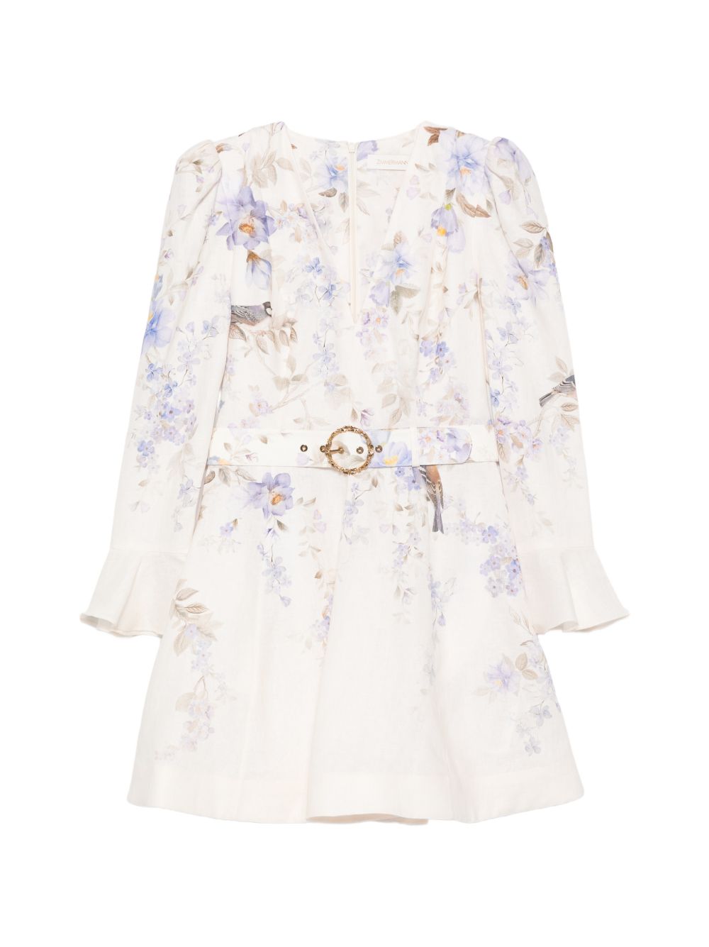 Luna Mini Dress 8637DS261 BLUE SONGBIRD ZIMMERMANN 