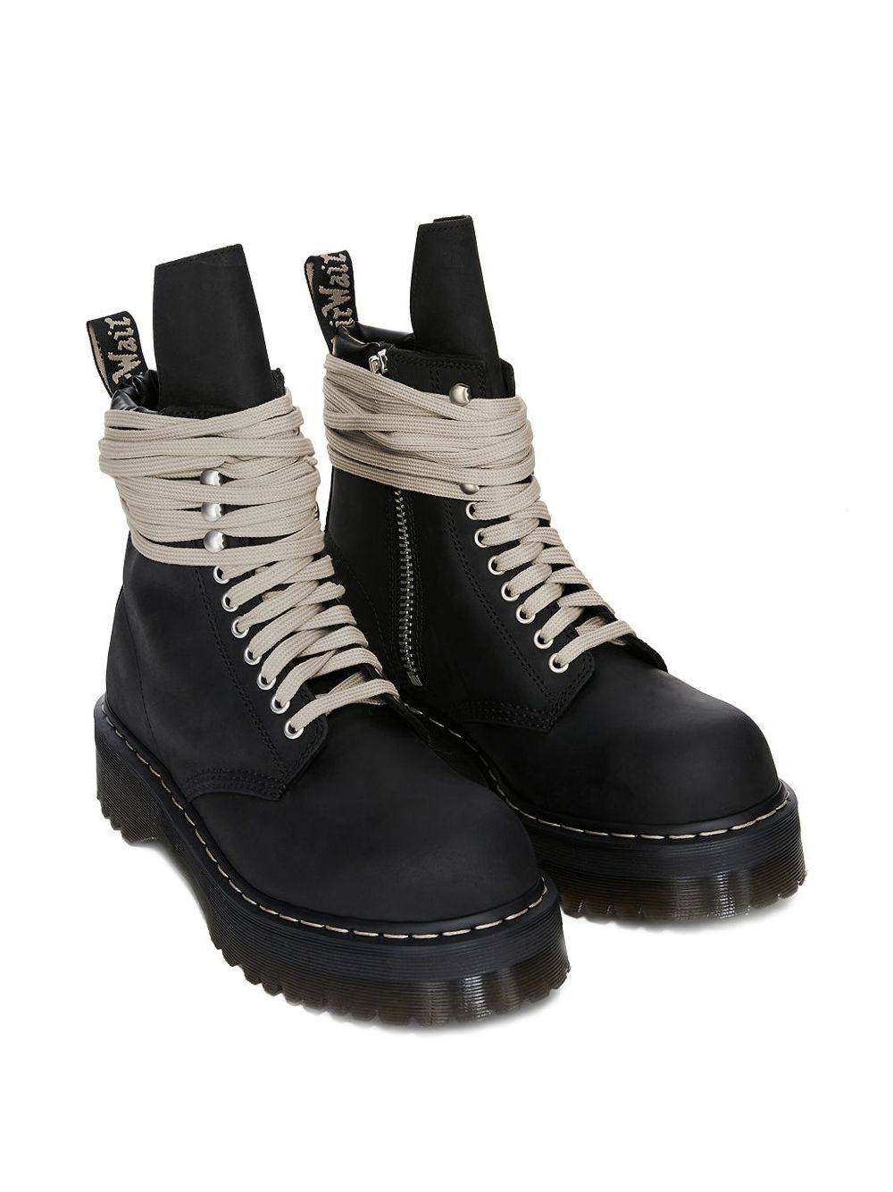 Quad Sole Steel Toe Boot DM02F1813 09 BLACK RICK OWENS 