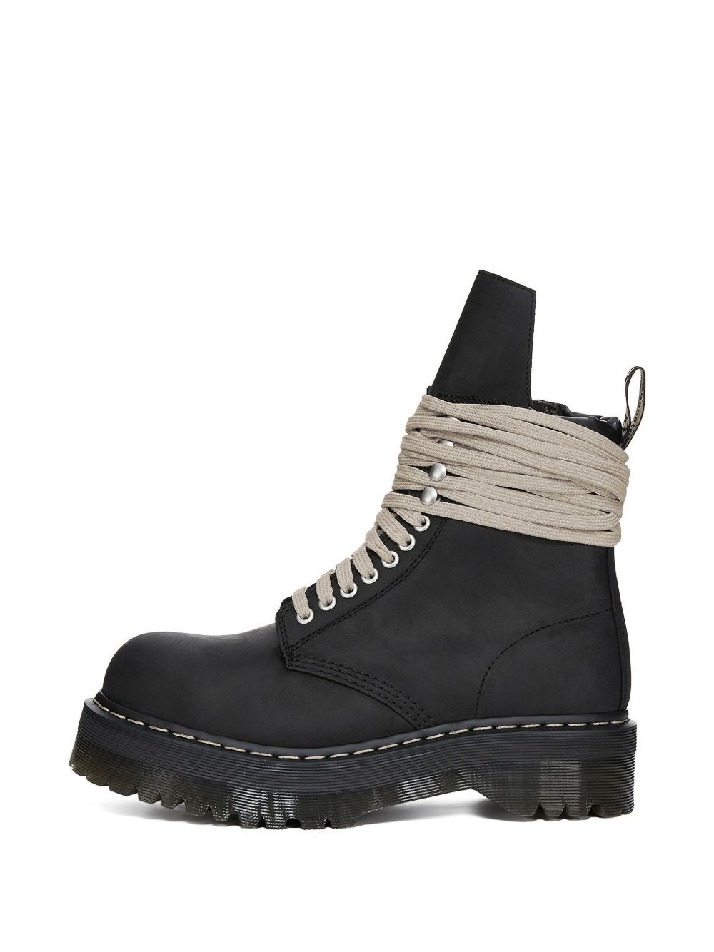 Quad Sole Steel Toe Boot DM02F1813 09 BLACK RICK OWENS 