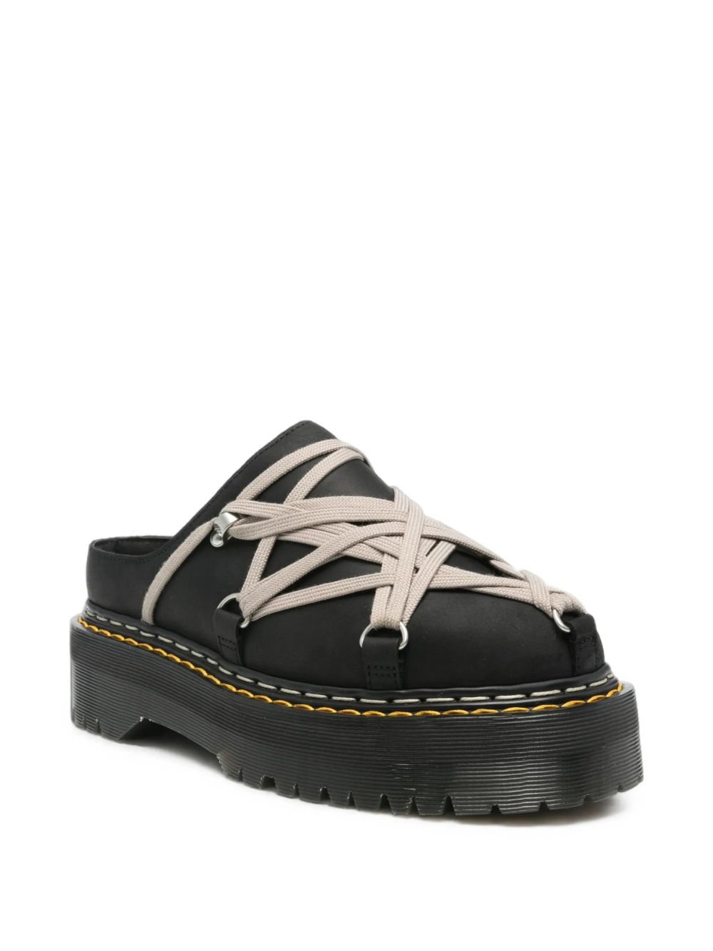 Quad Sole Megalace Mule DM02F1815 09 BLACK RICK OWENS 