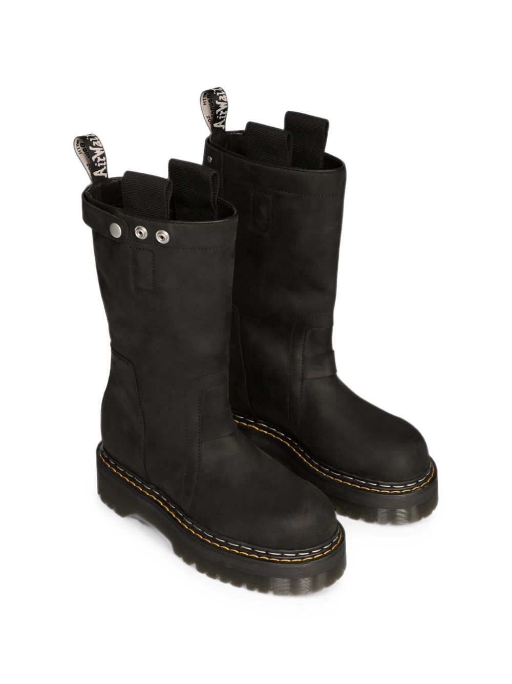 Quad Sole Pull On Boots DW02F1814 09 BLACK RICK OWENS 