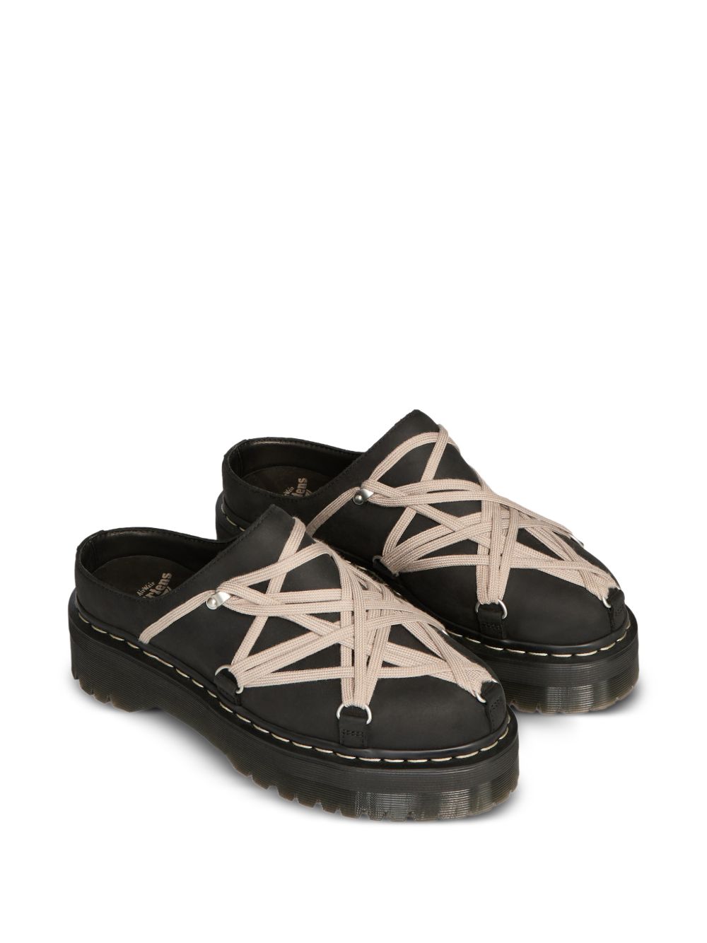 Quad Sole Megalace Mule DW02F1815 09 BLACK RICK OWENS 