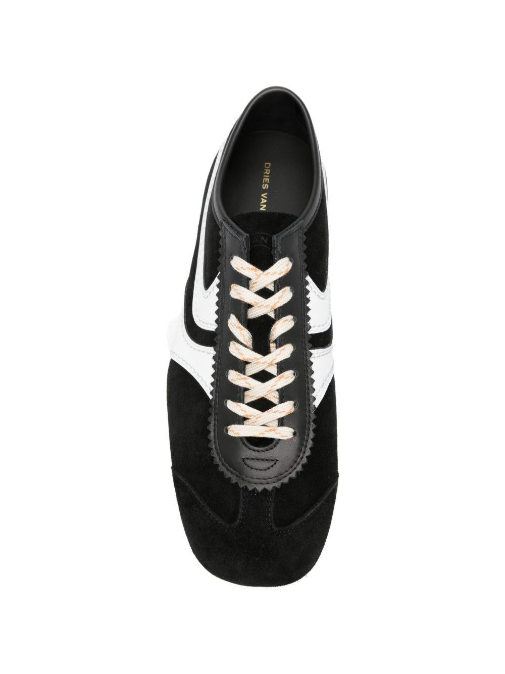 Suede sneakers MS2611503 998 BLACK WHITE DRIES VAN NOTEN 
