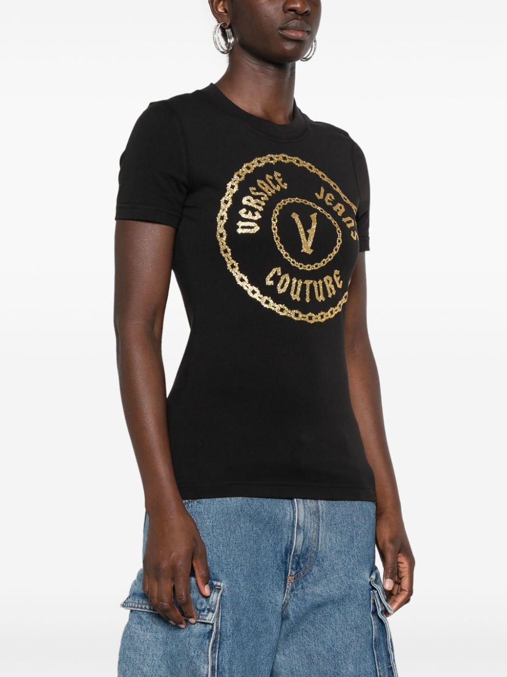  77HAHT02CJ03T G89 BLACK GOLD VERSACE JEANS COUTURE 